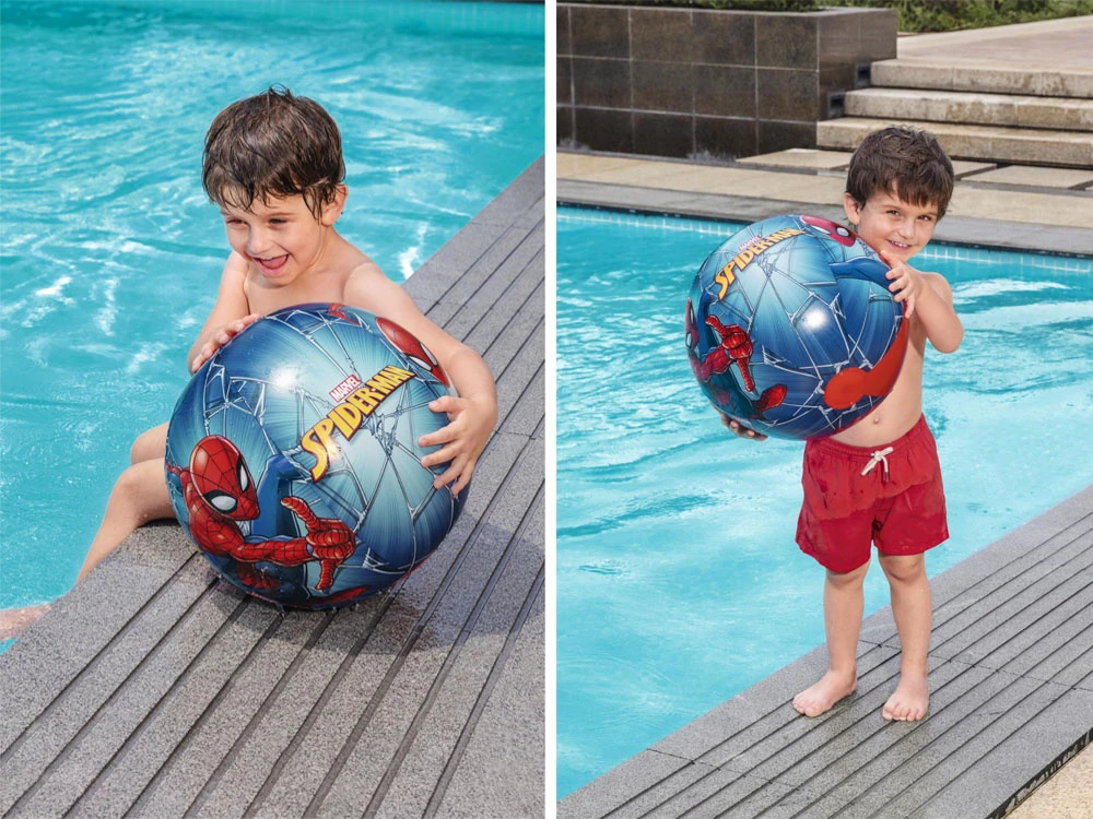 Bestway Pripučiamas paplūdimio rutulys 51 cm Spiderman