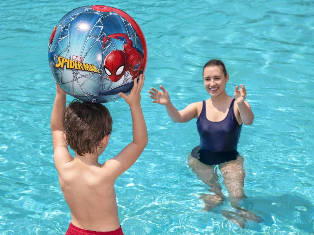 Bestway Pripučiamas paplūdimio rutulys 51 cm Spiderman