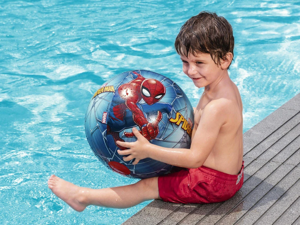 Bestway Pripučiamas paplūdimio rutulys 51 cm Spiderman