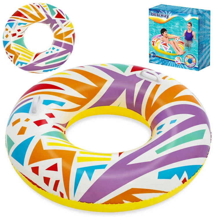 Bestway Pripučiamas plaukimo žiedas GEOMETRIC 107 cm 12+ 36228