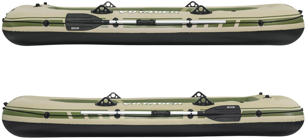 Bestway pripučiamas pontonas + irklai 294 x 137 cm Voyager X3 plaustų rinkinys 65164