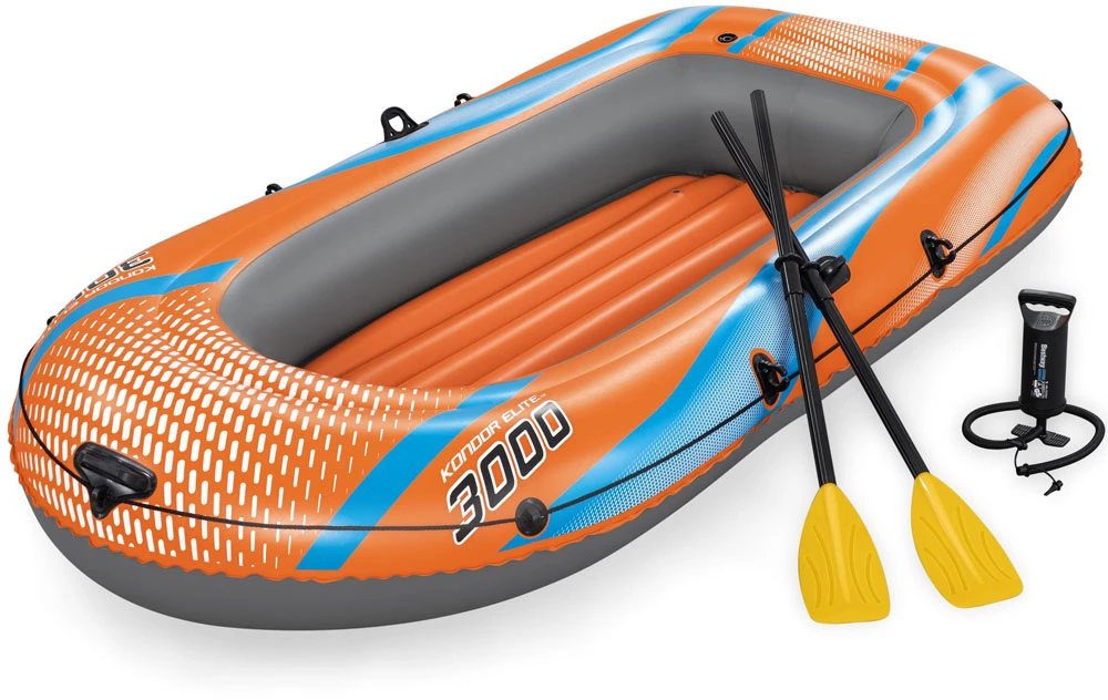 Bestway pripučiamų plaustų rinkinys Kondor Elite 3000 suklijomis ir pompa 61145