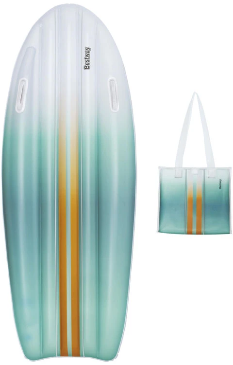 Bestway TAHITI paplūdimio čiužinys su rankenomis 178x56cm + paplūdimio krepšys 42072