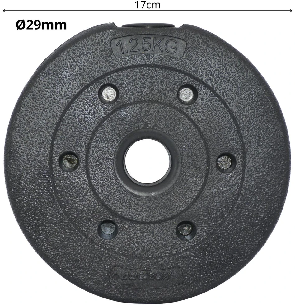 Enero Diskinis svoris EB Fit 1,25 kg , juodas