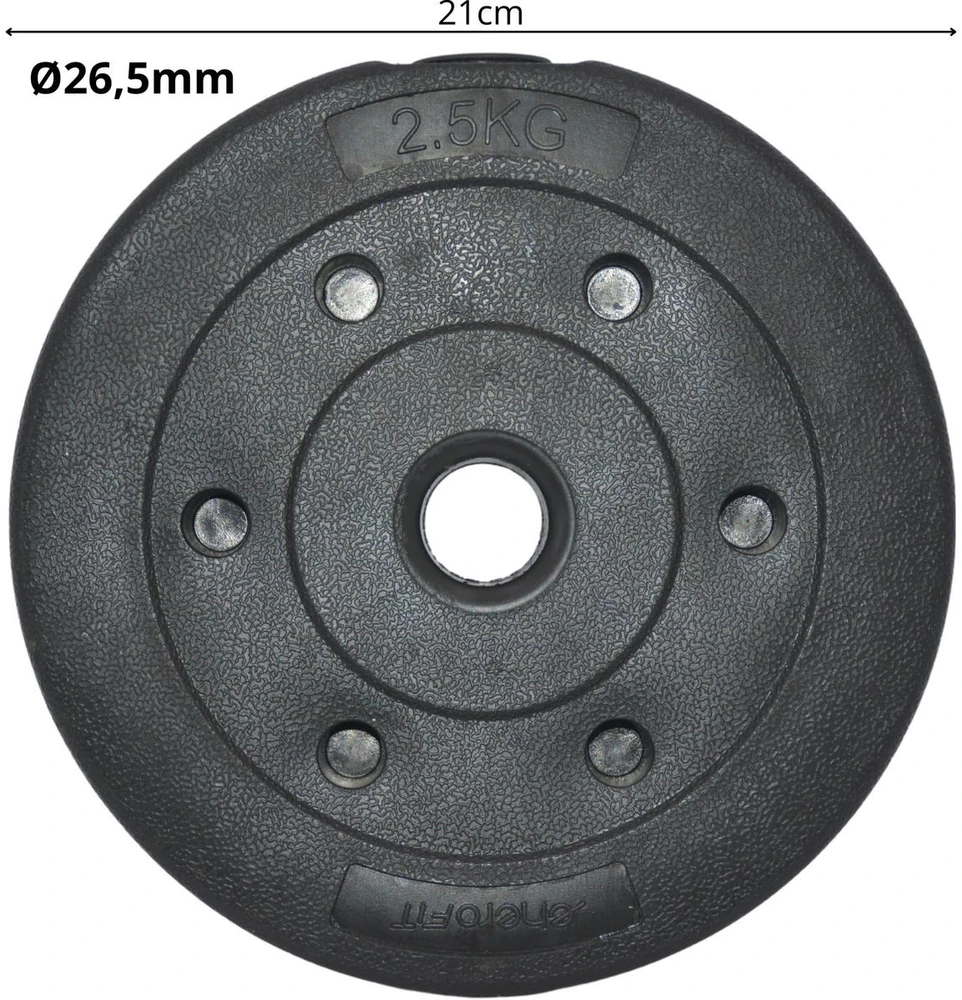 Betoniniai svarmenys 2,5kg ENERO FIT