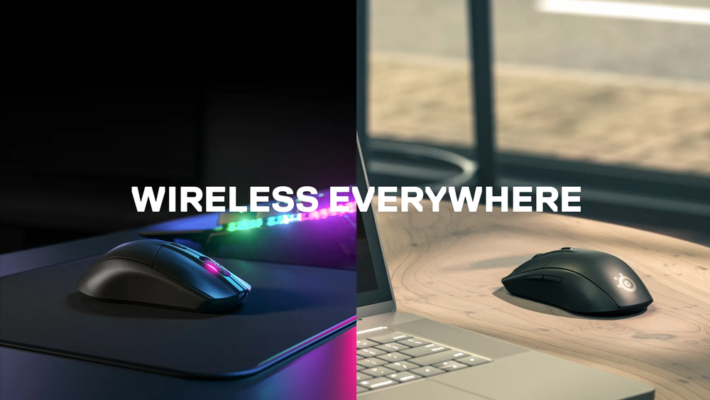 Žaidimų pelė SteelSeries su laidu Rival 3, Juodos spalvos