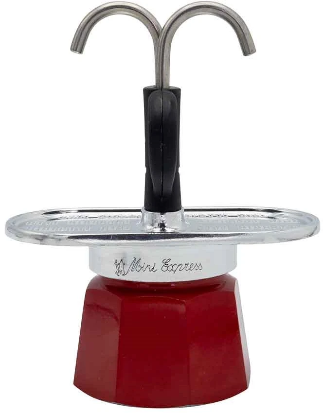 Bialetti Mini Express Magritte Mokos gaminimo indas Raudona, Sidabras
