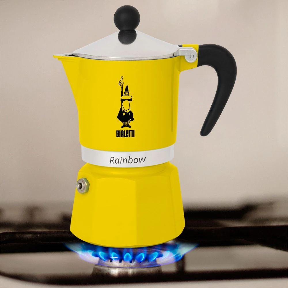 Kavos Aparatas - Bialetti Rainbow 6TZ 300 ml Geltonas