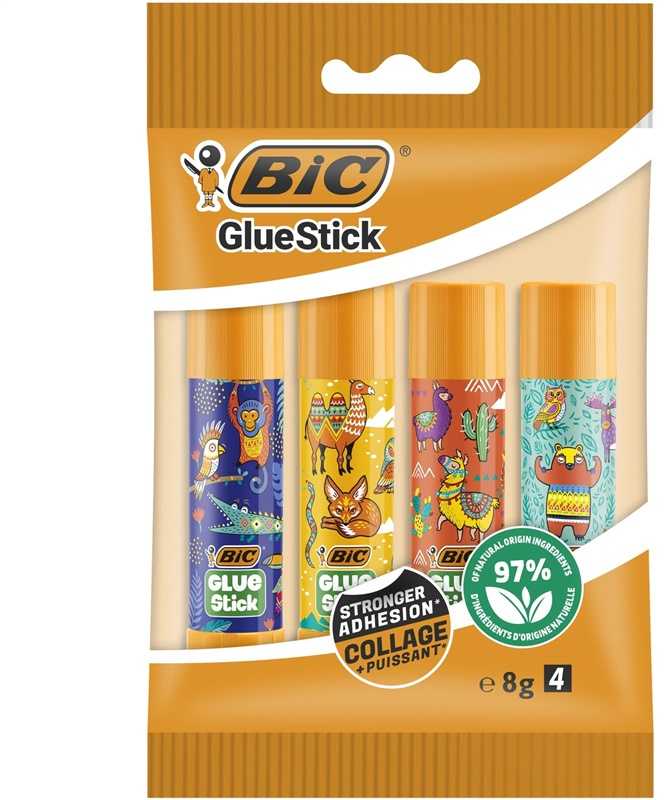 Bic Pieštukiniai klijai Eco Glue Stick Deco 8 g, 4 vnt. rinkinys