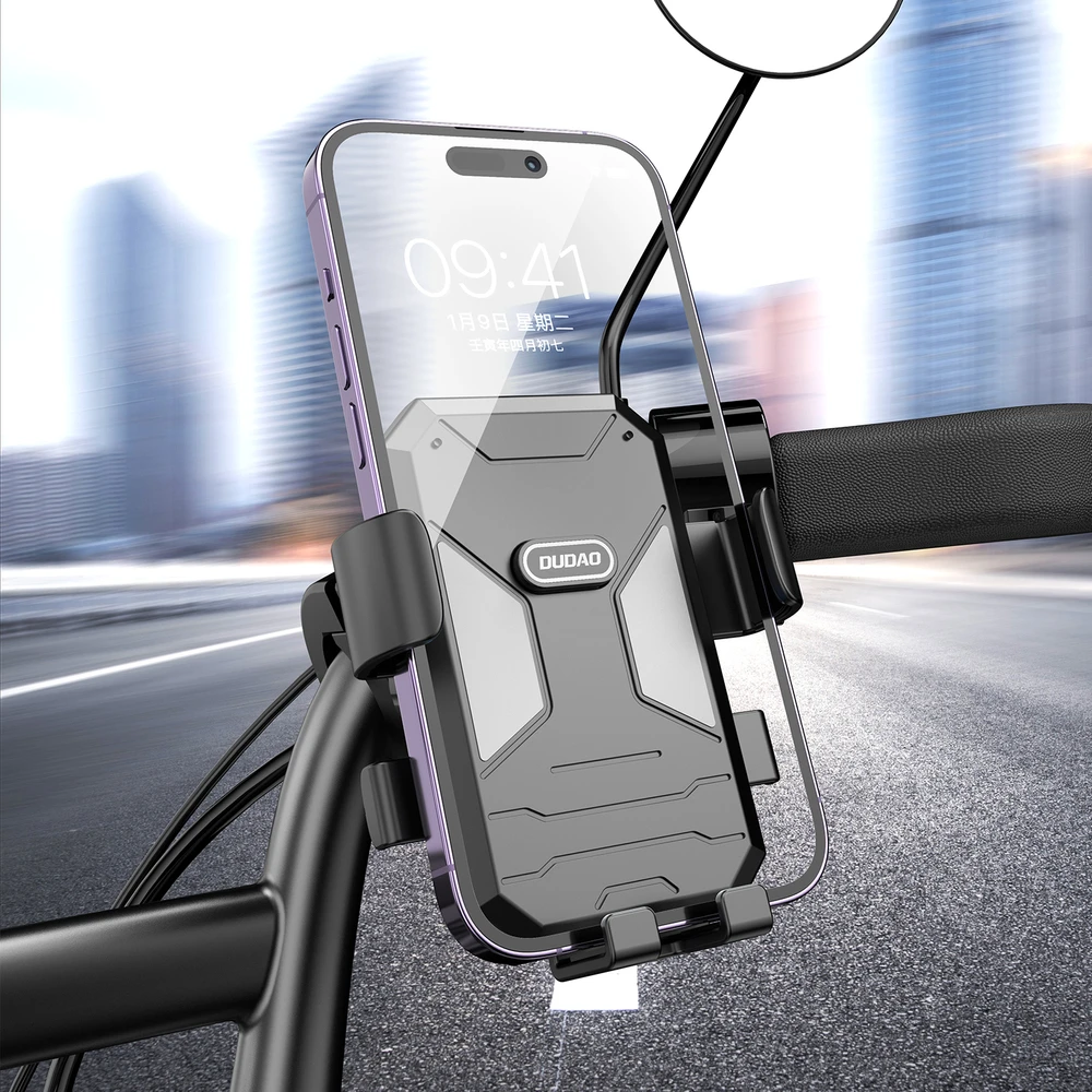 Dviračio / motociklo telefono laikiklis Dudao F7C – juodas