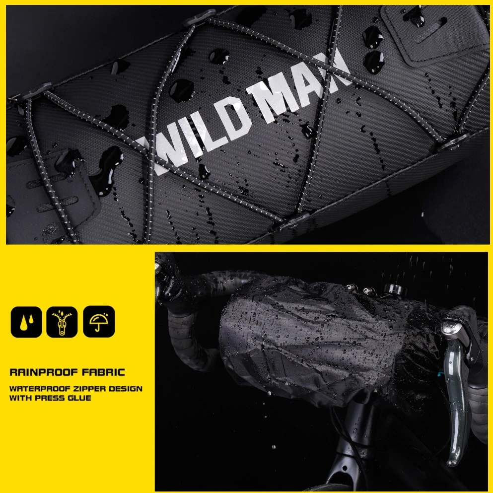 Bike Frame Bag WILDMAN GX300 2L Bike Mount juodos spalvos