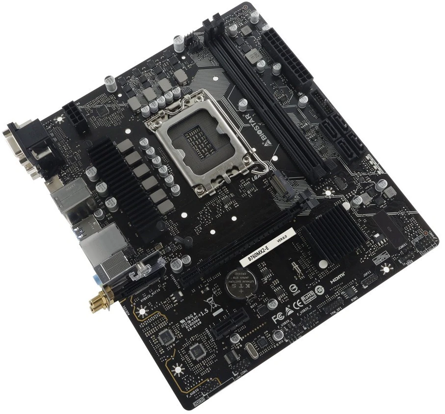 Biostar B760MX2-E D4 pagrindinė plokštė Intel B760 LGA 1700 micro ATX