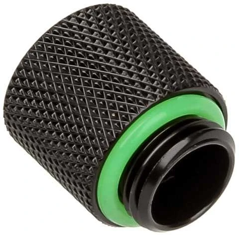 Bitspower adapteris G1/4 colio AG į G1/4 colio IG – 15 mm, matinis juodas