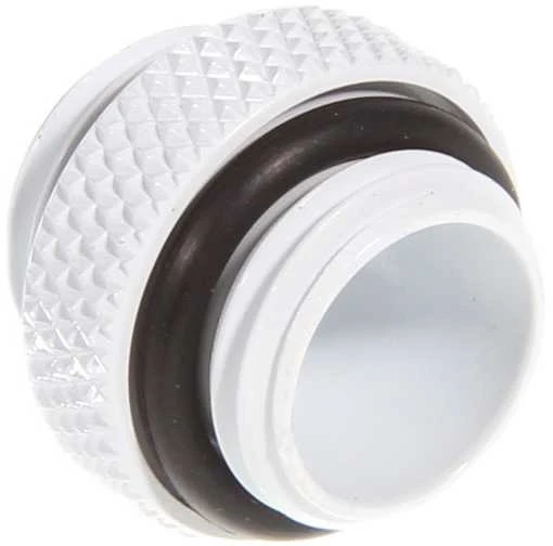 Bitspower Adapteris tiesus G1/4 col. AG į G1/4 col. AG – baltas