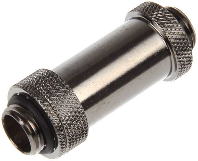 „Bitspower Aqua-Pipe II“ (41–69 mm), skirtas AGB vamzdžiams – G1/4 spalvos, blizgus juodas