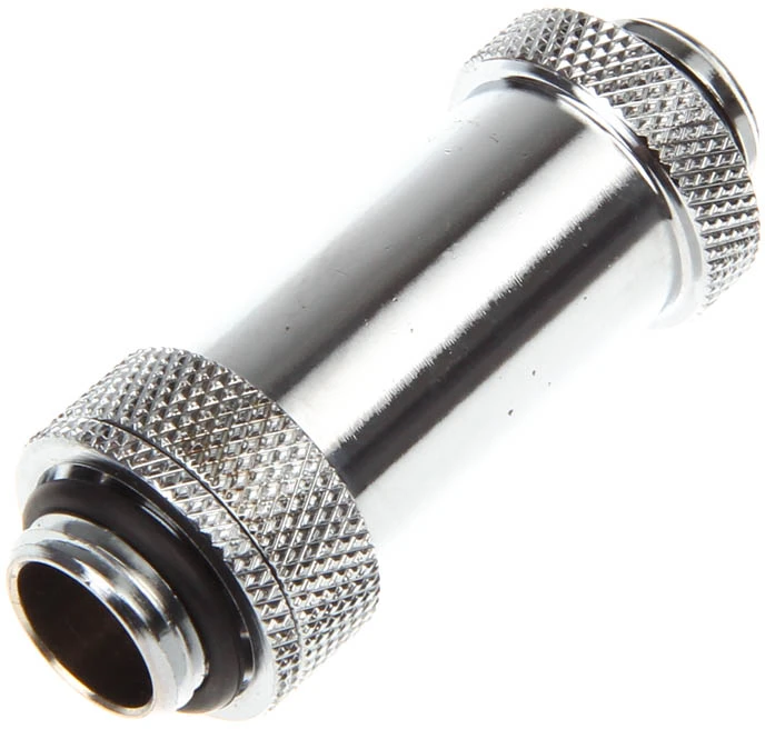 „Bitspower Aqua-Pipe II“ (41–69 mm) AGB vamzdžiams – G1/4 spalvos, blizgus sidabrinis