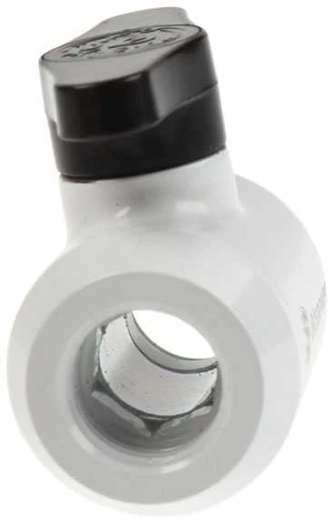 Bitspower Ball Valve 2x Female G1/4 Inch, Juodas Handle – Baltas