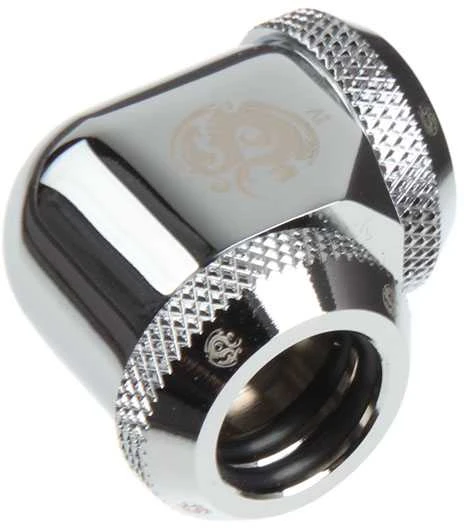 Bitspower Multi-Link Adapteris 90 Degree 12mm OD to 12mm OD Hardtube – shiny sidabrinis
