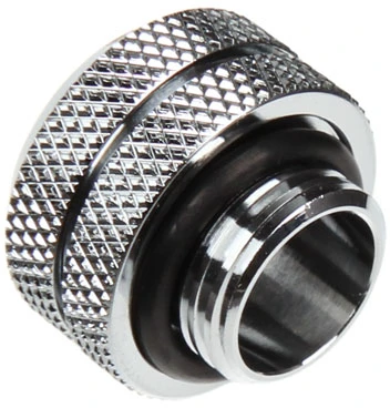 Bitspower Multi-Link Adapteris Anschluss gerade G1/4 col. AG auf 12mm AD Hardtube – sidabrinis glänzend