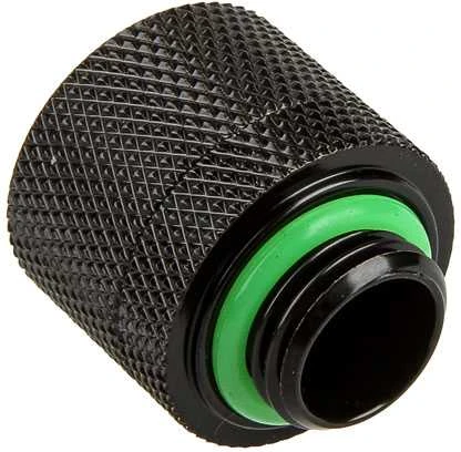 Bitspower tiesus G1/4 colio AG ant 16/10 mm jungties adapteris – matinės juodos spalvos