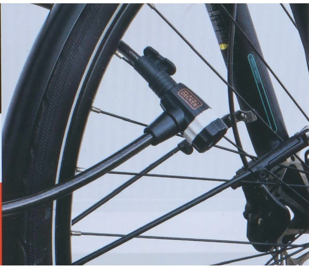 BLACK &amp; DECKER Dviračio trosas su užraktu Juodas+DECKER