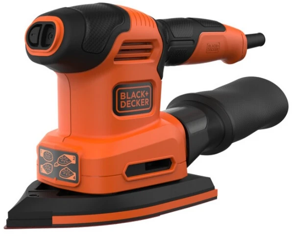 Black & Decker Juodas & Decker Trikampis šlifuoklis Juodas & Decker BEW200-QS; 200 W