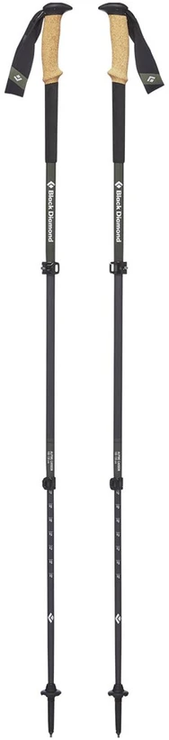 Black Diamond JAV Juodas Diamond Alpine Carbon Cork ėjimo lazdos