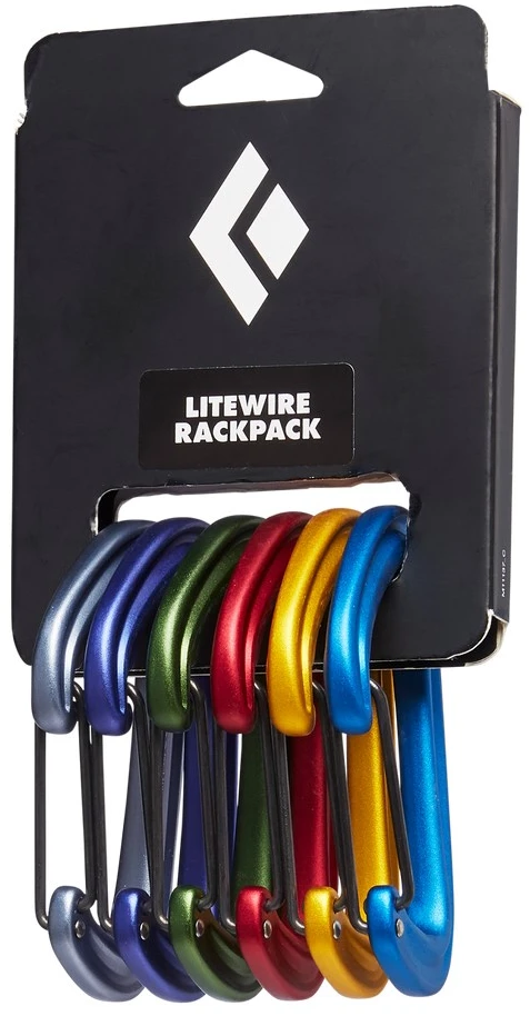 Black Diamond Juodas Diamond Juodas Diamond Litewire Rackpack (6vnt.)
