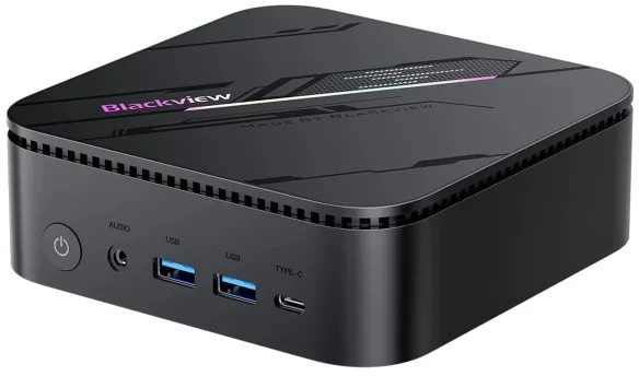 Blackview MP100Pro mini kompiuteris su Ryzen 5 7530U, 16 GB RAM, 512 GB SSD ir Windows 11 Pro