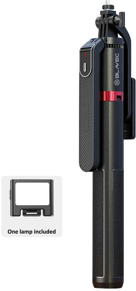 Blavec Asmenukių lazda Aliuminio Fusion P08 tripod + nuotoliniu valdymu + 1 lamp 2,2 metres (SSFP08-TR1LB22) juodos spalvos