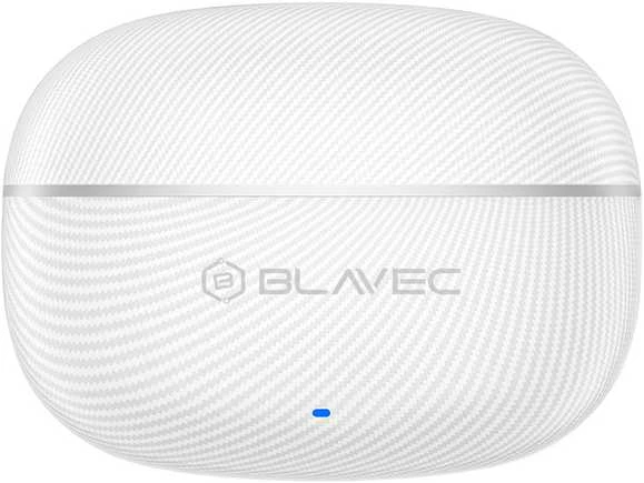 Blavec ausinės Bluetooth TWS BW-02 Carbon (BW02-W) baltos spalvos