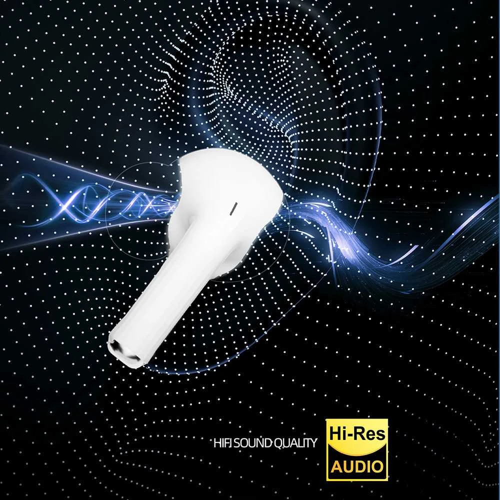 Blavec ausinės Bluetooth TWS BW-05 Flow (BW05F-W) baltos spalvos