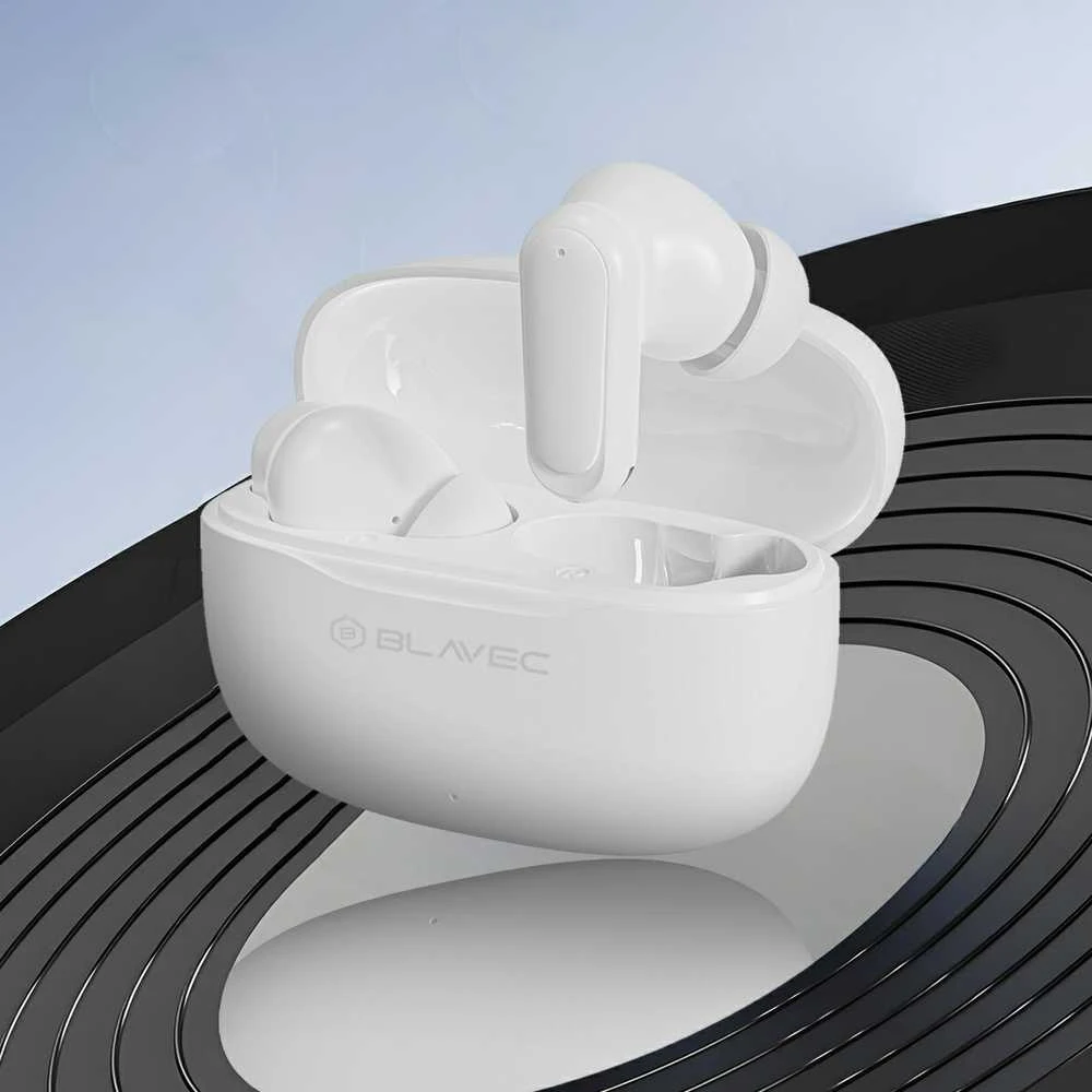 Blavec ausinės Bluetooth TWS BW-08 Speak AI (BW08SA-W) baltos spalvos