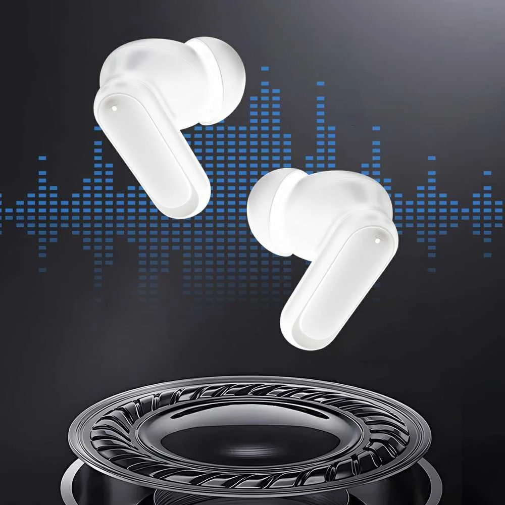 Blavec ausinės Bluetooth TWS BW-08 Speak AI (BW08SA-W) baltos spalvos
