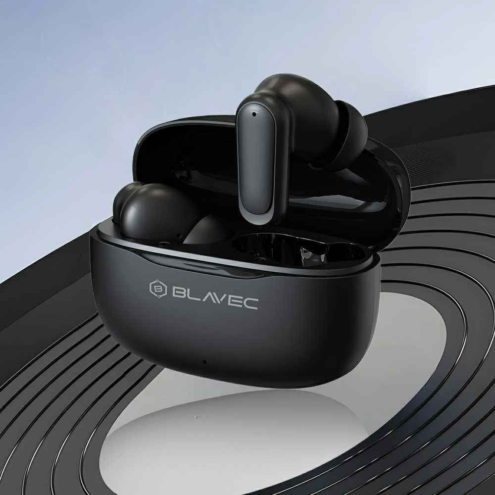 Blavec ausinės Bluetooth TWS BW-08 Speak AI (BW08SA-B) juodos spalvos
