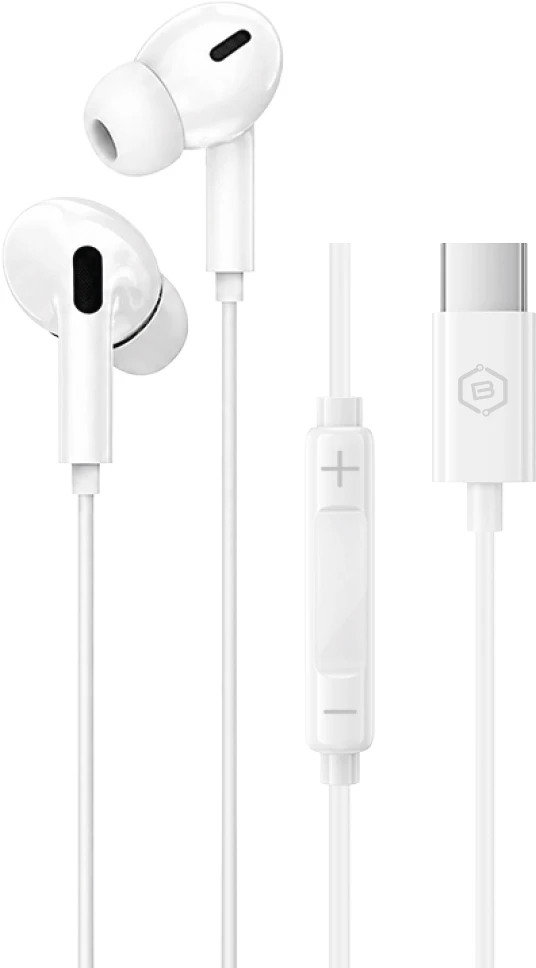 Blavec ausinės to ear BHS-01 su mikrofonu Type C (DAC) (BHS01-W) baltos spalvos