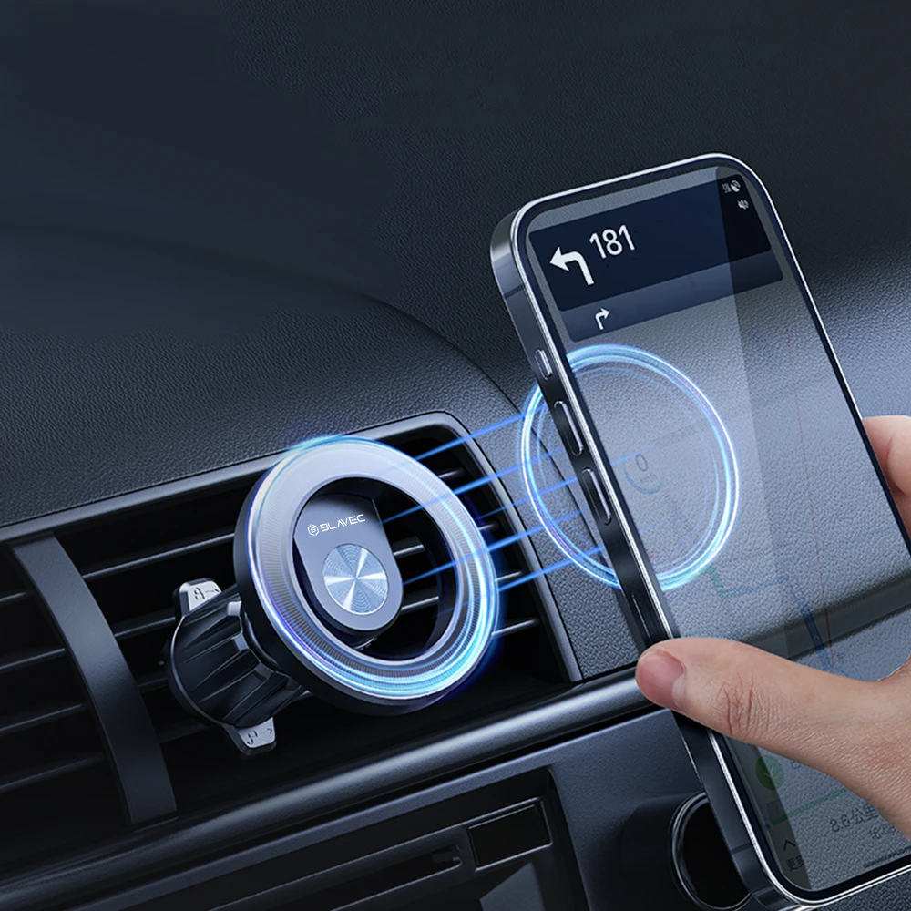 Blavec automobilinis laikiklis BH-03 magnetinis Ring (BH03-MAVRB) juodos spalvos