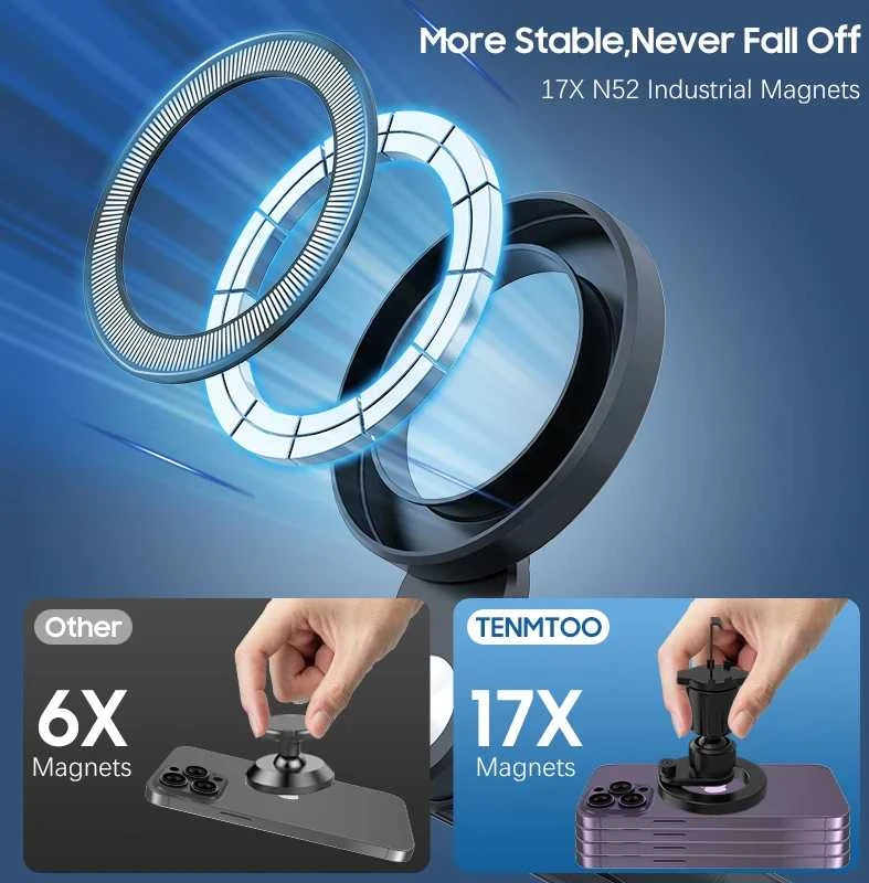 Blavec automobilinis laikiklis BH-03 magnetinis Ring (BH03-MAVRB) juodos spalvos