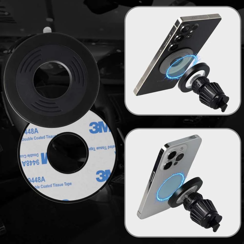 Blavec automobilinis laikiklis BH-16A Carbon magnetinis Magsafe (BH16AC-MAVB) juodos spalvos