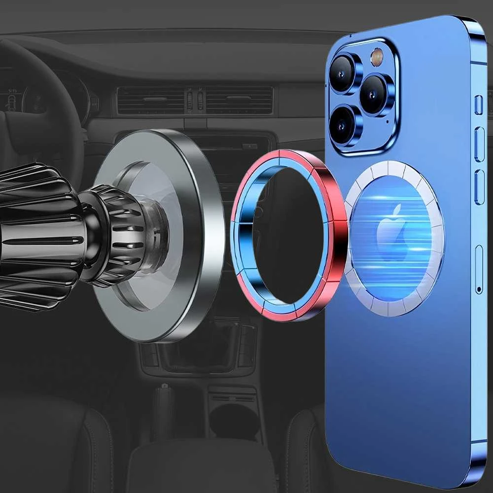 Blavec automobilinis laikiklis BH-16A Carbon magnetinis Magsafe (BH16AC-MAVB) juodos spalvos