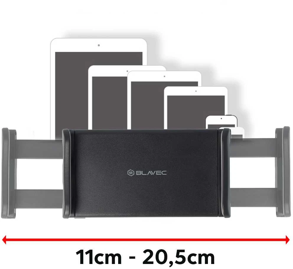 Blavec automobilinis laikiklis BH-18 galvos atramai (BH18-HRB) juodos spalvos