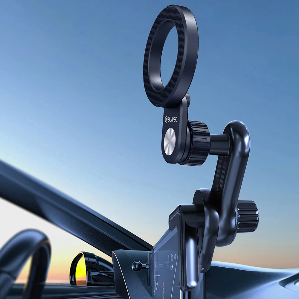 Blavec magnetinis automobilinis laikiklis BH-27 Magsafe ekrano kampui (BH27-MCB) juodas