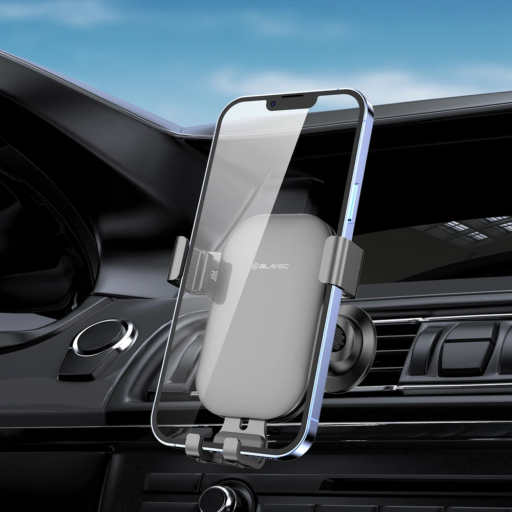 Blavec automobilinis telefono laikiklis BH-25B gravitacinis (BH25B-AVB) juodos spalvos