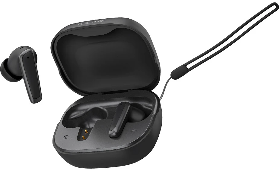 Blavec Bluetooth TWS ausinės BW-07 Live with LCD display (BW07L-B) juodos spalvos