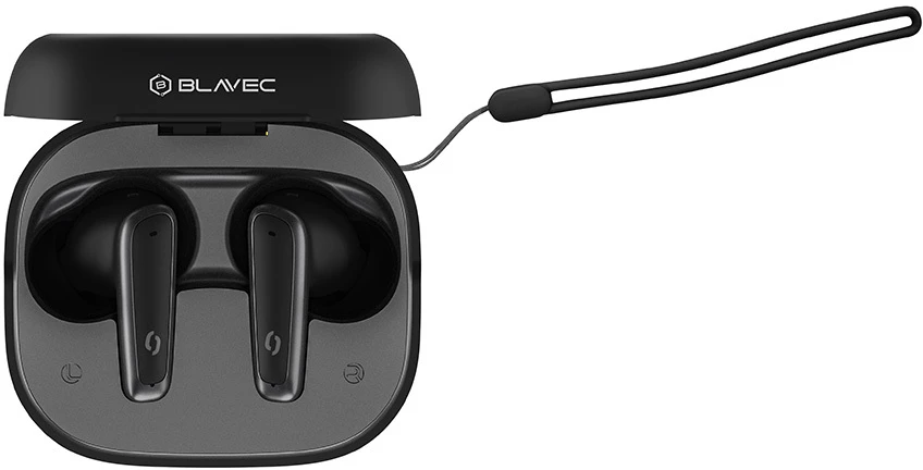 Blavec Bluetooth TWS ausinės BW-07 Live with LCD display (BW07L-B) juodos spalvos
