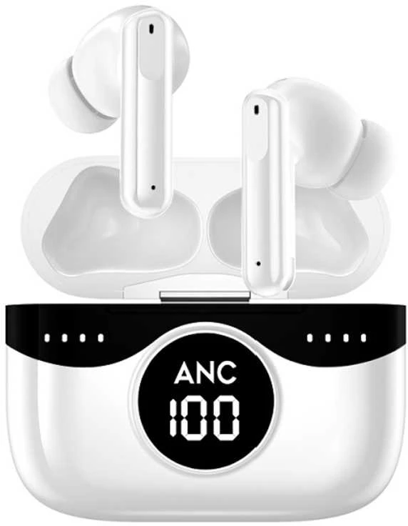 Oem Blavec Bluetooth TWS Ausinės BW04 Prime Active ANC+ENC (BW04PA-W) baltos spalvos