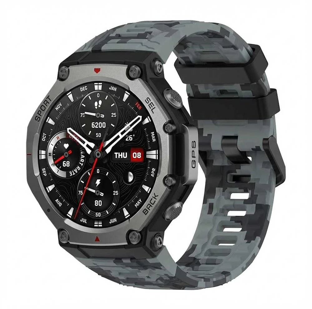 Blavec išmanusis laikrodis M-04 Falcon AMOLED GPS Voice Call (SWM04-GP) graphite + 1 band