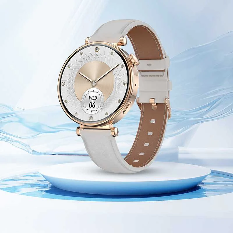 Blavec Išmanusis laikrodis W17 Amber HD AMOLED (SWW17-RG) rožinio aukso spalvos + 2 bands