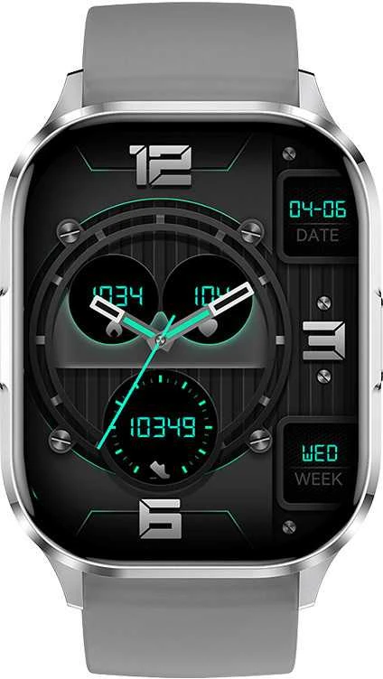 Blavec išmanusis laikrodis W18 Hellia HD AMOLED (SWW18-G) pilkos spalvos