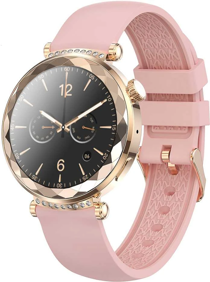 Blavec išmanusis laikrodis W19 Liana HD AMOLED (SWW19-RG) rose auksinis + 2 apyrankės